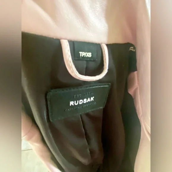 PINK LEATHER RUDSAK JACKET!! - Picture 2 of 4